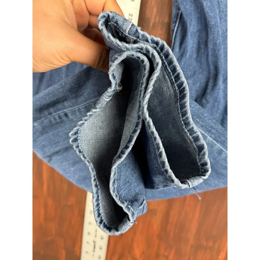True Religion Rickey Relaxed Straight Denim Jeans‎ Medium Tidal Wash Mens 31 Euc